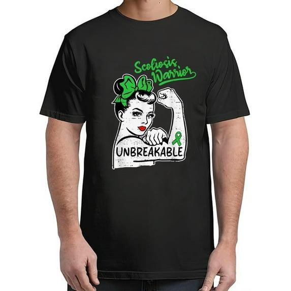 Sam Soft Scoliosis Warrior Awareness Green Ribbon Spinal Health For S-4XL T-Shirt All Size S-5XL