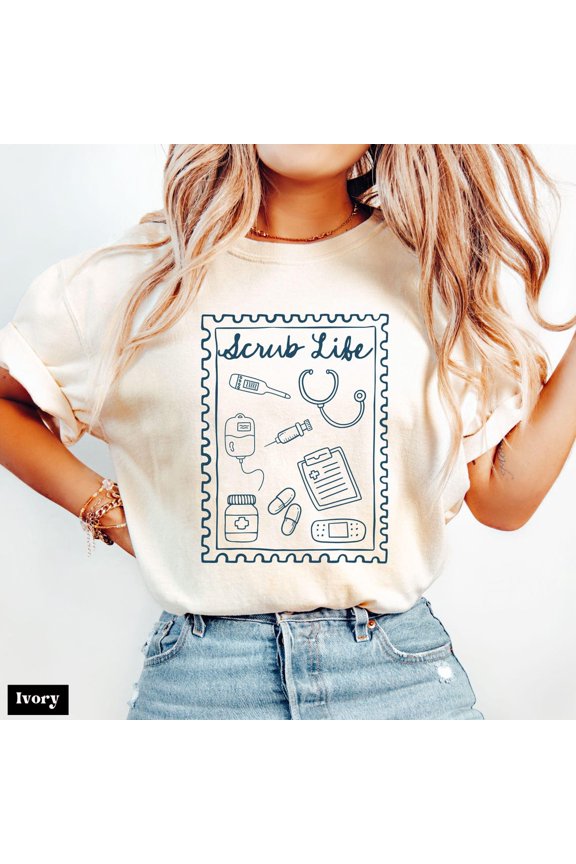 Scrub Life Shirt, Medical Shirt, Healthcare Worker , Medical Shirt, Nursing Student , Nurse Appreciation T-Shirt Full Size S-5XL