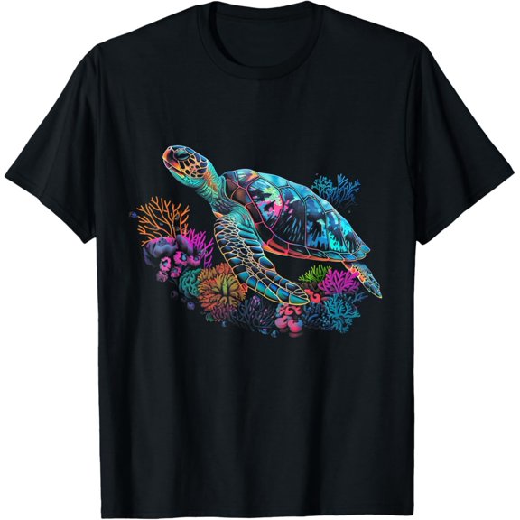 Sam Soft Sea Turtle Scuba Diving Snorkeling Scuba Diver T-Shirt Full Size S-5Xl
