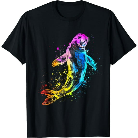 Sam Soft Seal Mammal Artwork Ocean Sea Seal Sea Ocean Animal T-Shirt