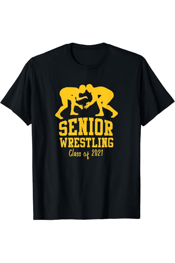 Senior Wrestling Class Of 2021 T-Shirt, Gift For Friend, Full Size S-5Xl