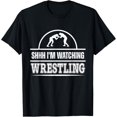 thumbnail image 1 of Sam Soft Shhh I'M Watching Wrestling Wrestling Lover Design T-Shirt, Gift For Friend, Full Size S-5Xl, 1 of 5