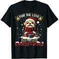 thumbnail image 1 of Sam Soft Shih Tzu Tree Lights Decorations Dog Lover T-Shirt, 1 of 5