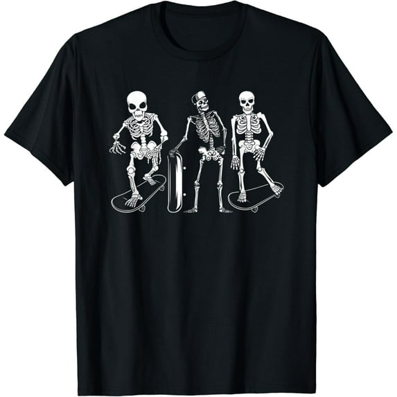 Sam Soft Skateboarding Skeletons Goth Aesthetic Skater Skull T-shirt T-Shirt