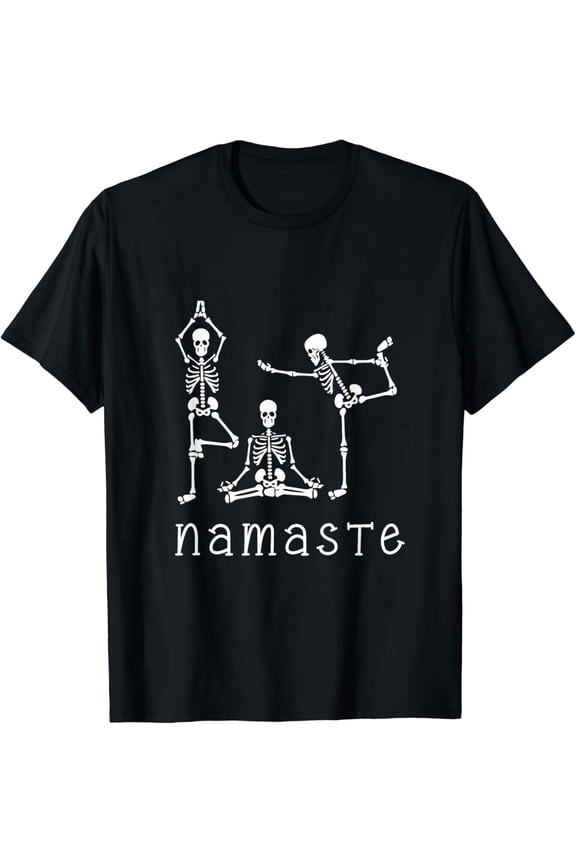 Skeletons Yoga Lover Gift for Yogi Workout Women T-Shirt
