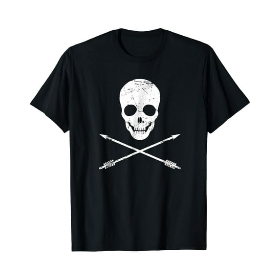 Sam Soft Skull And Arrows -- Archery T-Shirt, Gift For Friend, Full Size S-5Xl