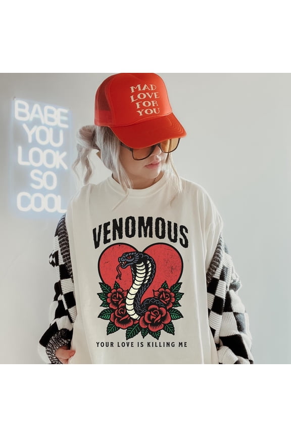 Snake T-Shirt: Gothic Valentine'S Reptile Tee All Size S-5XL