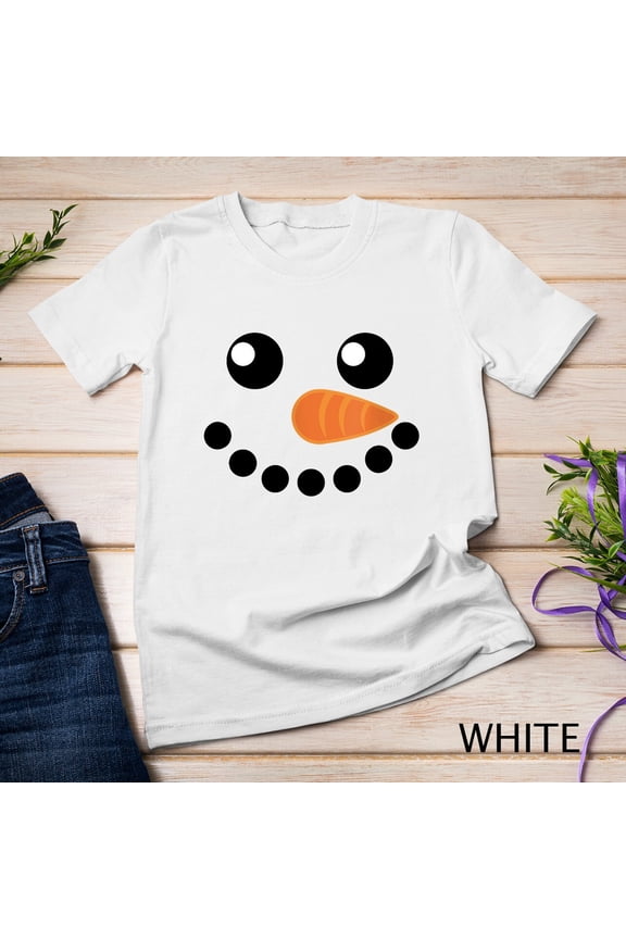 Snow Man Face Bump Shirt Pregnant Mom Gift T-Shirt Unisex T-Shirt