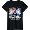 thumbnail image 1 of Sam Soft Softball Pink Baseball Blue Grandma Loves You Gender Reveal T-Shirt, Gift For Friend, Full Size S-5Xl, 1 of 5