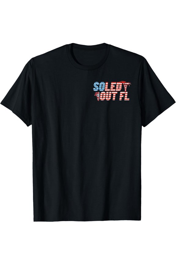 Soled Out Florida Stars and Stripes T-Shirt All Size S-5XL