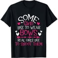 thumbnail image 1 of Sam Soft Some Girls Like To Wear Bows - Archery Girl Bowman Archer T-Shirt, Gift For Friend, Full Size S-5Xl, 1 of 5