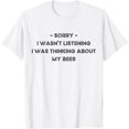 thumbnail image 1 of Sam Soft Sorry, I Wasn'T Listening I Was Thinking About My Bees T-Shirt, Gift For Friend, Full Size S-5Xl, 1 of 4