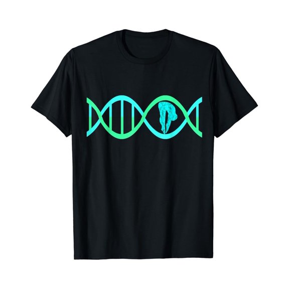 Sam Soft Springboard Platform Diver Dna Diving Genetic Aquatic Tshirt Unisex Cotton Tee Full Size S-5XL