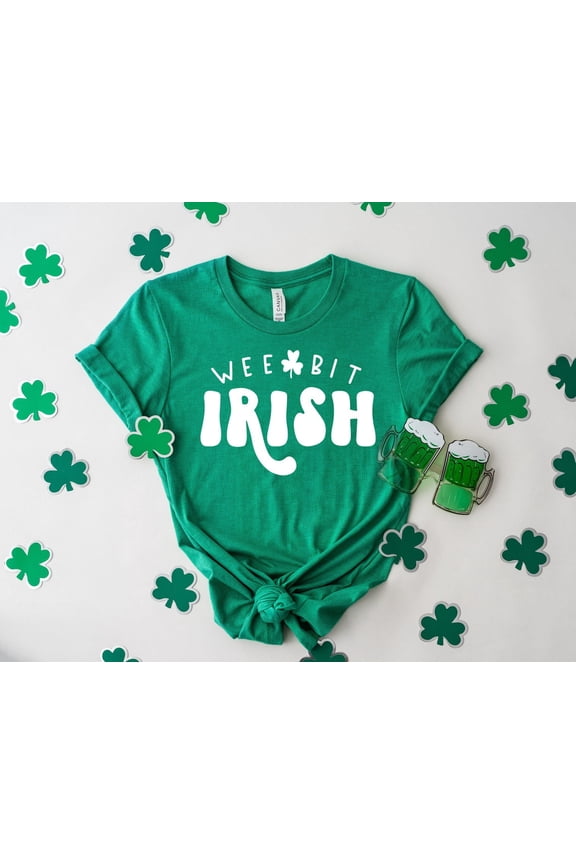St. Patrick's Day Shirt, Wee Bit Irish Shirt, Irish-ish Shirt, Cute St. Patrick's Day Shirt, Unisex Tee, St. Patty's Day Shirt