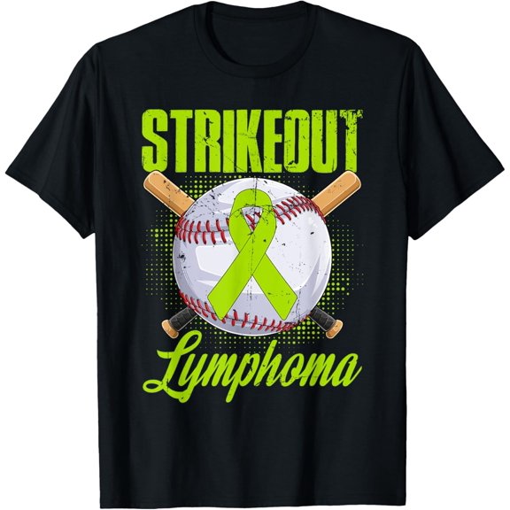 Sam Soft Strikeout Lymphoma Awareness Fighter Warrior Baseball Ball T-Shirt All Size S-5XL