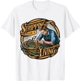 thumbnail image 1 of Sam Soft Stripping For A Living Electrician Father'S Day Retro T-Shirt, Gift For Friend, Full Size S-5Xl, 1 of 4
