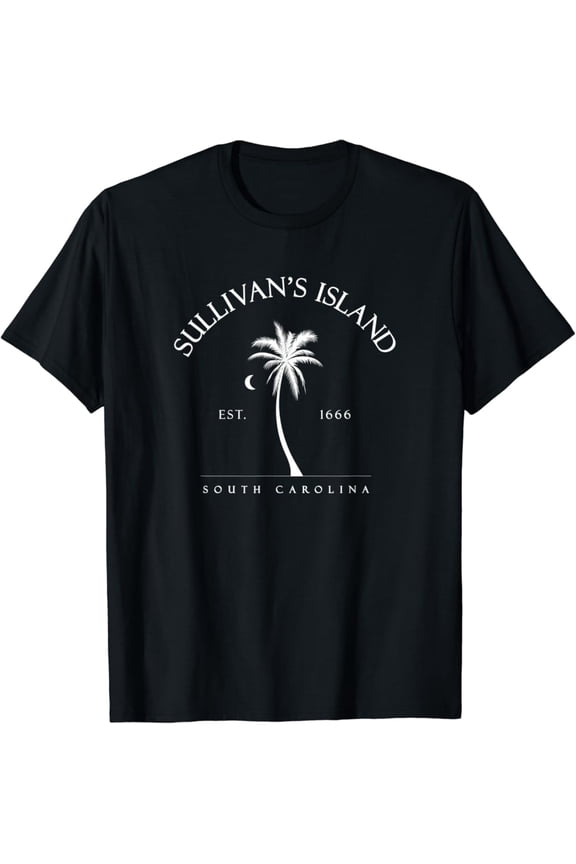 Sullivan'S Island Palm Tree Swimming Scuba Gift Sc T-Shirt Unisex Cotton Tee Full Size S-5XL