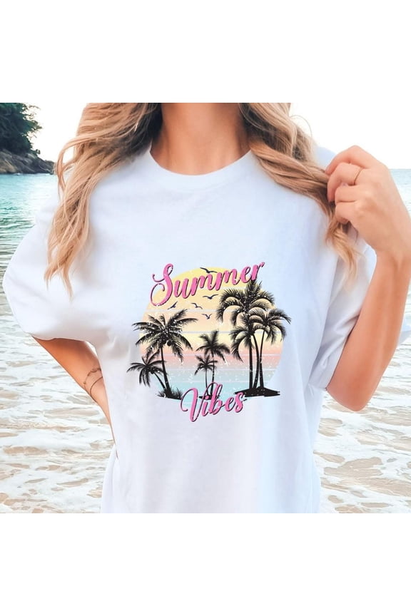 Summer Vibes Vintage shirt, Summer Vacation, Summer Shirt, Beach Tee, Summer Lover Shirt, Cool Summer Shirt, Summer Gift Tee, Vacation ShirtFull Size S-5XL