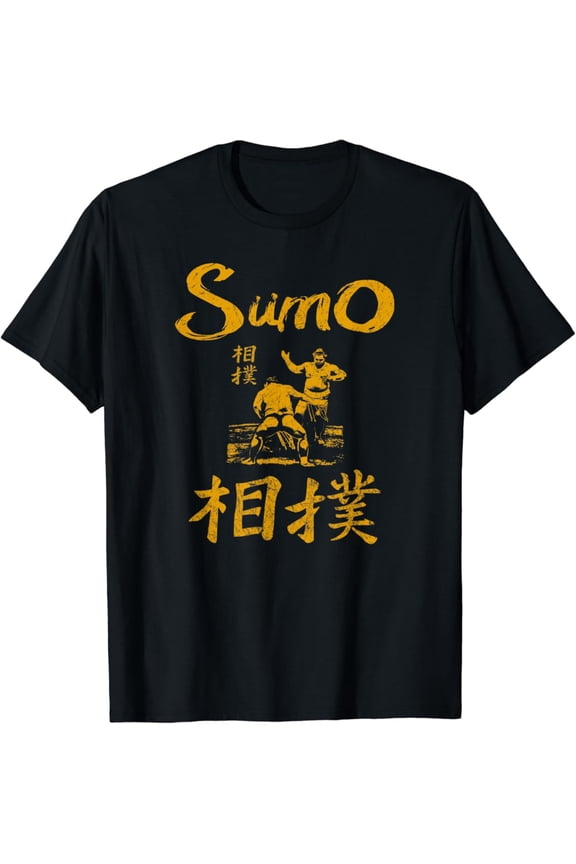 Sumo Wrestling Japanese Retro T-Shirt, Gift For Friend, Full Size S-5Xl