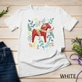 thumbnail image 1 of Sam Soft Swedish Dala Horse Folk Art Sweden Flag Dalahelmsoljd Horse T-Shirt Sweatshirt, 1 of 4