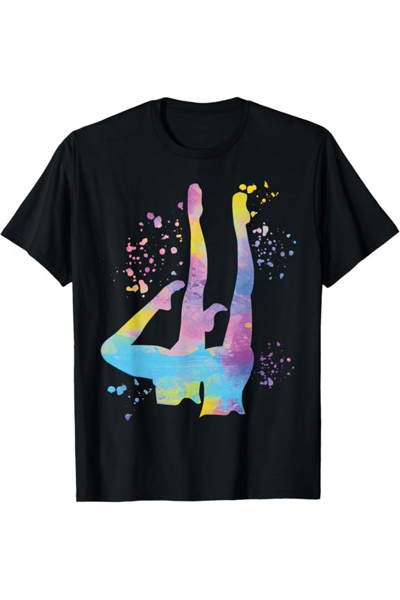 Synchronized Swimming Colorsplash Team Artistic Swim T-Shirt Unisex Cotton Tee Full Size S-5XL