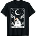 thumbnail image 1 of Sam Soft Tarot Card Vintage Crescent Moon Calico Cat Mom Cat Lovers T-Shirt, 1 of 5