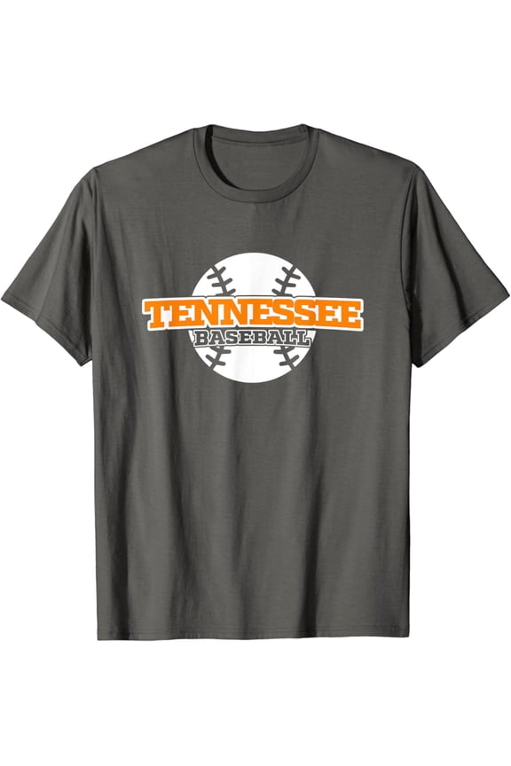 Tennessee Baseball Block Font T-Shirt Unisex Cotton Tee Full Size S-5Xl