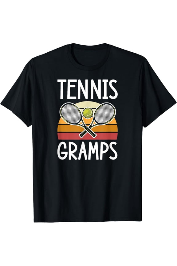 Tennis Gramps Aesthetic Retro 80S Style Tennis Graphic T-Shirt Full Size S-5Xl