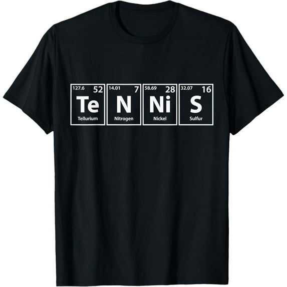 Sam Soft Tennis (Te-N-Ni-S) Periodic Table Elements Shirt T-Shirt Full Size S-5Xl