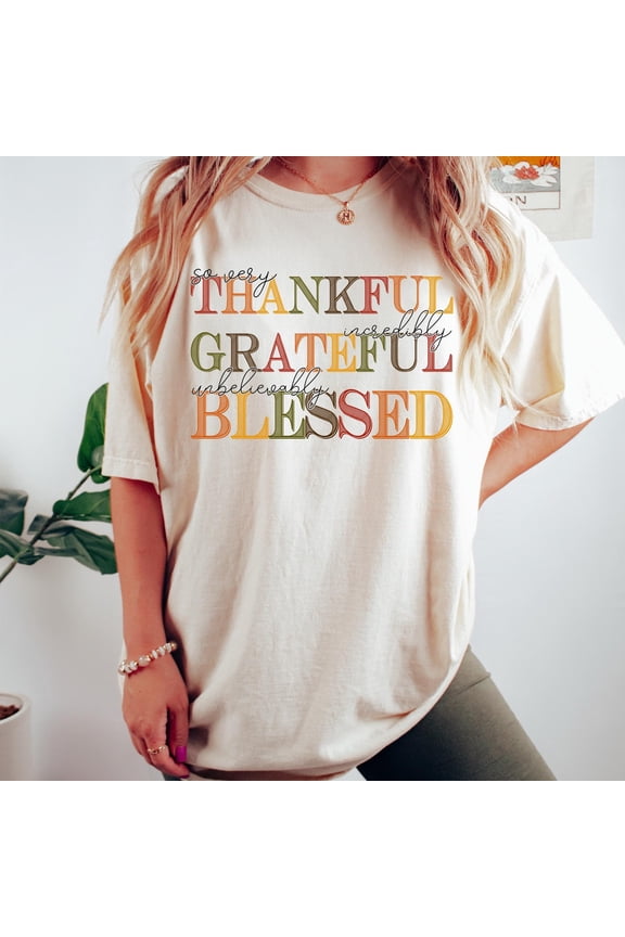 Thankful Grateful Blessed sweatshirt, Thanksgiving sweaters, Fall sweaters, Thankful sweaters, Thanksgiving, Grateful sweatshirt