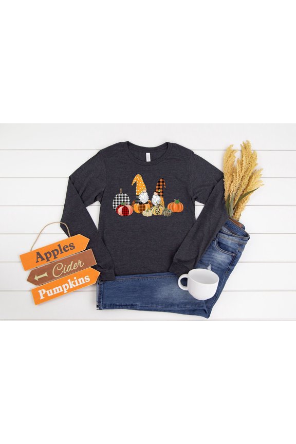 Thanksgiving Gnomes Sweatshirt, Gnome Shirt, Buffalo Plaid Shirt, Thanksgiving with my Gnomies, Happy Thanksgiving Sweatshirt, Thanksgiving Gift