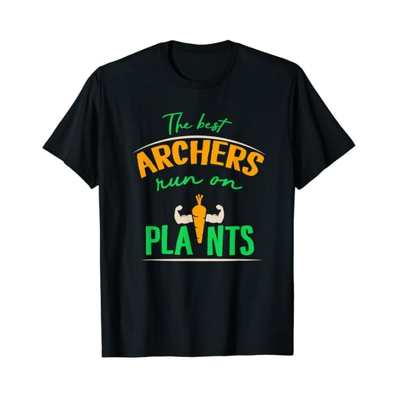 Sam Soft The Best Archers Run On Plants Veggie Archery Team Vegan T-Shirt, Gift For Friend, Full Size S-5Xl