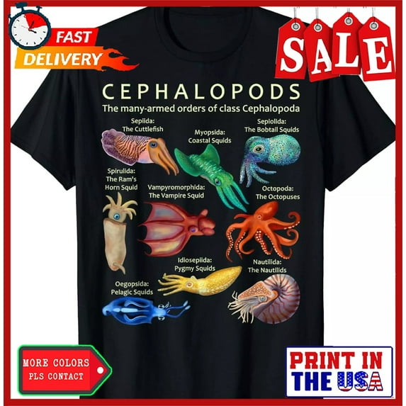 Sam Soft The Cephalopod Octopus, Squid, Cuttlefish, And Nautilus Gift Unisex T-Shirt