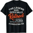 thumbnail image 1 of Sam Soft The Legend Has Retired Men Officer Retirement T-Shirt, 1 of 5