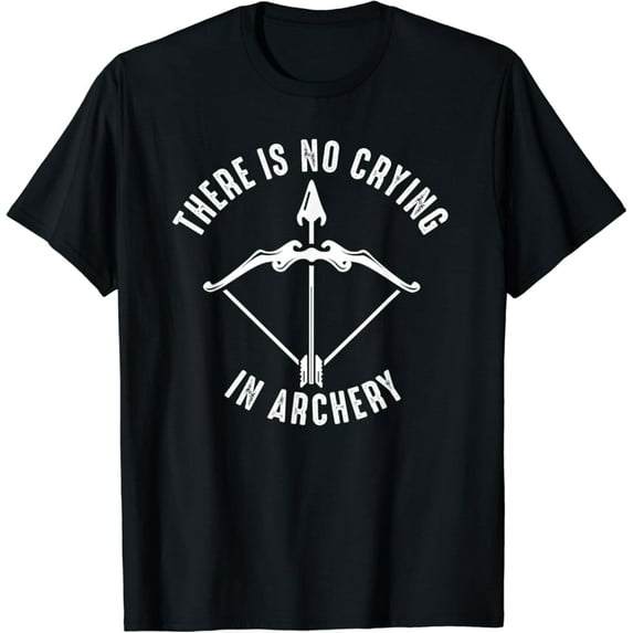Sam Soft There Is No Crying In Archery - Bow Arrow Archery T-Shirt, Gift For Friend, Full Size S-5Xl