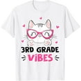 thumbnail image 1 of Sam Soft Third 3rd Grade Vibes Back to School Cute Cat Cute For Girls T-Shirt, 1 of 4