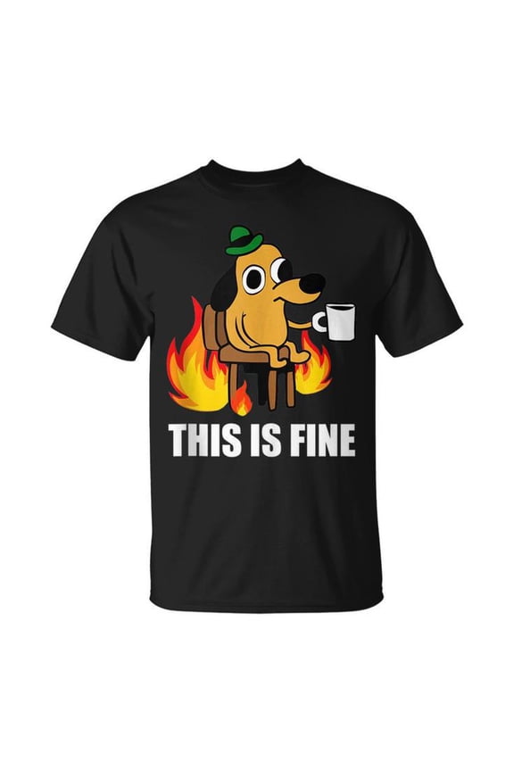 This Is Fine Dog Internet Burning San Francisco San Francisco Gifts Unisex T Shirt