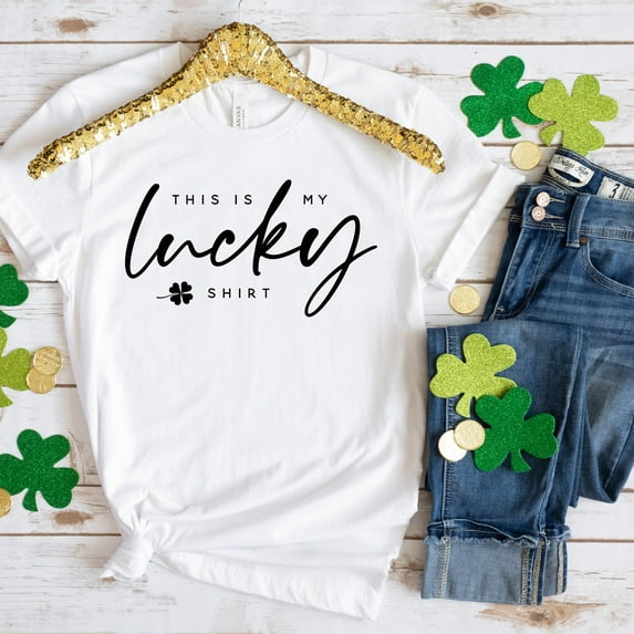 Sam Soft This Is My Lucky Shirt, Lucky Shamrock Shirt, St Patrick's Day, Lucky, Shamrock, Lucky Clover, Shamrock Tee, Patrick's Day Gift