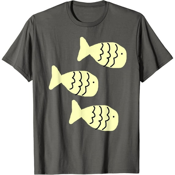 Sam Soft Three Fish Yellow Animal Sea Summer Fun T-Shirt