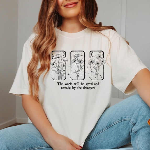 Sam Soft Throne Of Glass Flower Shirt, Dreamers T-Shirt, The Thirteen Tee, Aelin Quote Shirt, SJM Licensed, Book Lover Shirt, Gift