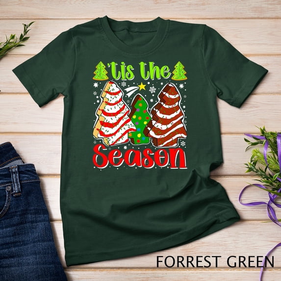 Sam Soft Tis' The Season Tree Cakes Debbie Holidays T-Shirt Unisex T-Shirt