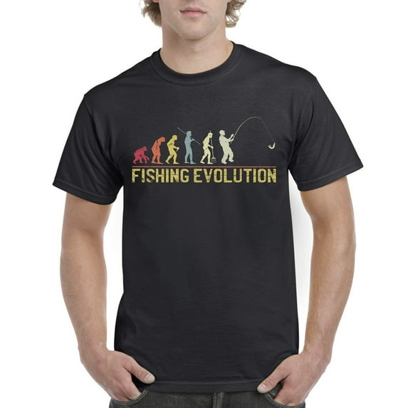 Sam Soft Top Gift T-Shirt For Dad: Evolution Of Fishing Sports Cotton Unisex Cotton Tee, Full size S-5XL