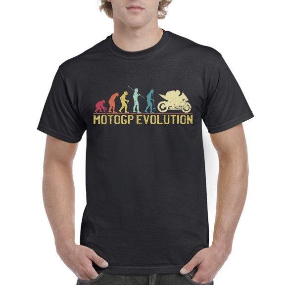 Sam Soft Top Gift T-Shirt For Dad: Evolution Of Moto Gp Sports Cotton Unisex Cotton Tee, Full size S-5XL