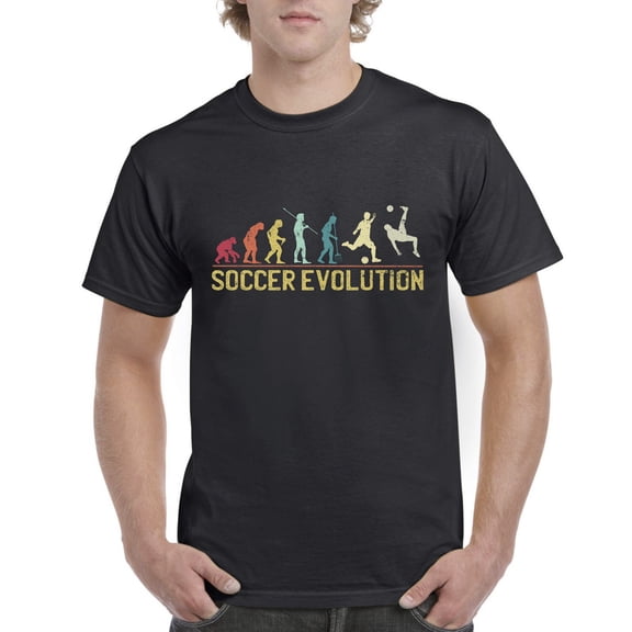 Sam Soft Top Gift T-Shirt For Dad: Evolution Of Soccer Sports Cotton Unisex Cotton Tee, Full size S-5XL