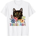 thumbnail image 1 of Sam Soft Tortie Cat Mom Flowers Tortoiseshell Cat Owner Tortie Girl T-Shirt, 1 of 4