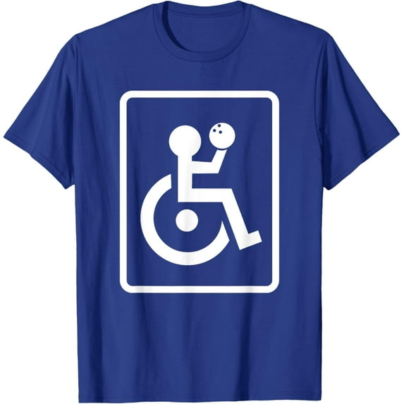Sam Soft Traditional Handicap Symbol Bowler Bowling T-Shirt