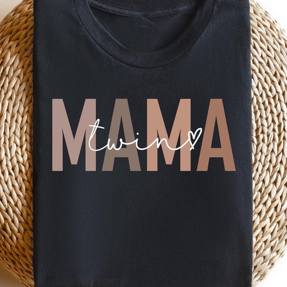 Sam Soft Twin Mama Shirt, First Time Twin Mama Crewneck, Mom of Twins Sweater, Twin Mama Gift, Gift for New Twin Mama To Be, Mom Announcement GiftFull Size S-5XL