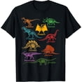 thumbnail image 1 of Sam Soft Types of Dinosaurs Skeletons Dino Lover T-Shirt, 1 of 5