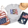 thumbnail image 1 of Sam Soft USA Shirt, USA Flag Shirt, USA Leopard Shirt, 4th of July Shirt, Independence Day Shirt, 4th of July Gift, Independence Day Gift, 1 of 2