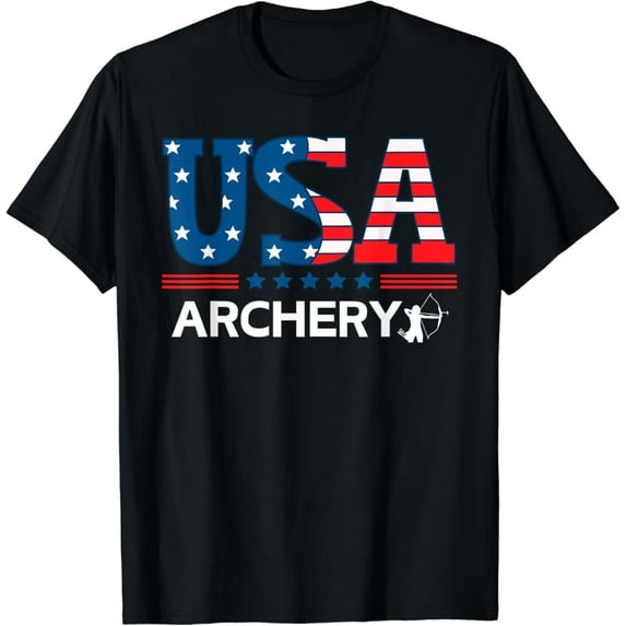 Sam Soft United States Flag Archery Usa Team Sport Archery T-Shirt, Gift For Friend, Full Size S-5Xl